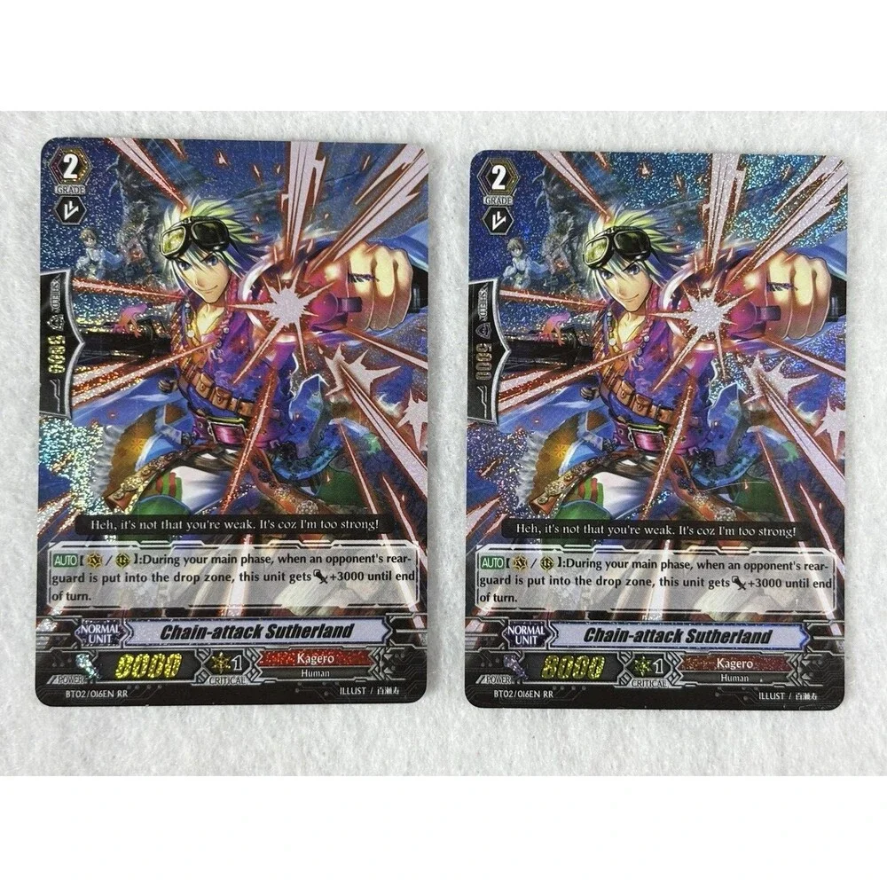 Cardfight Vanguard Kagero Foil Lot of 6 RRR RR Cards Seal Dragon Blockade BT02